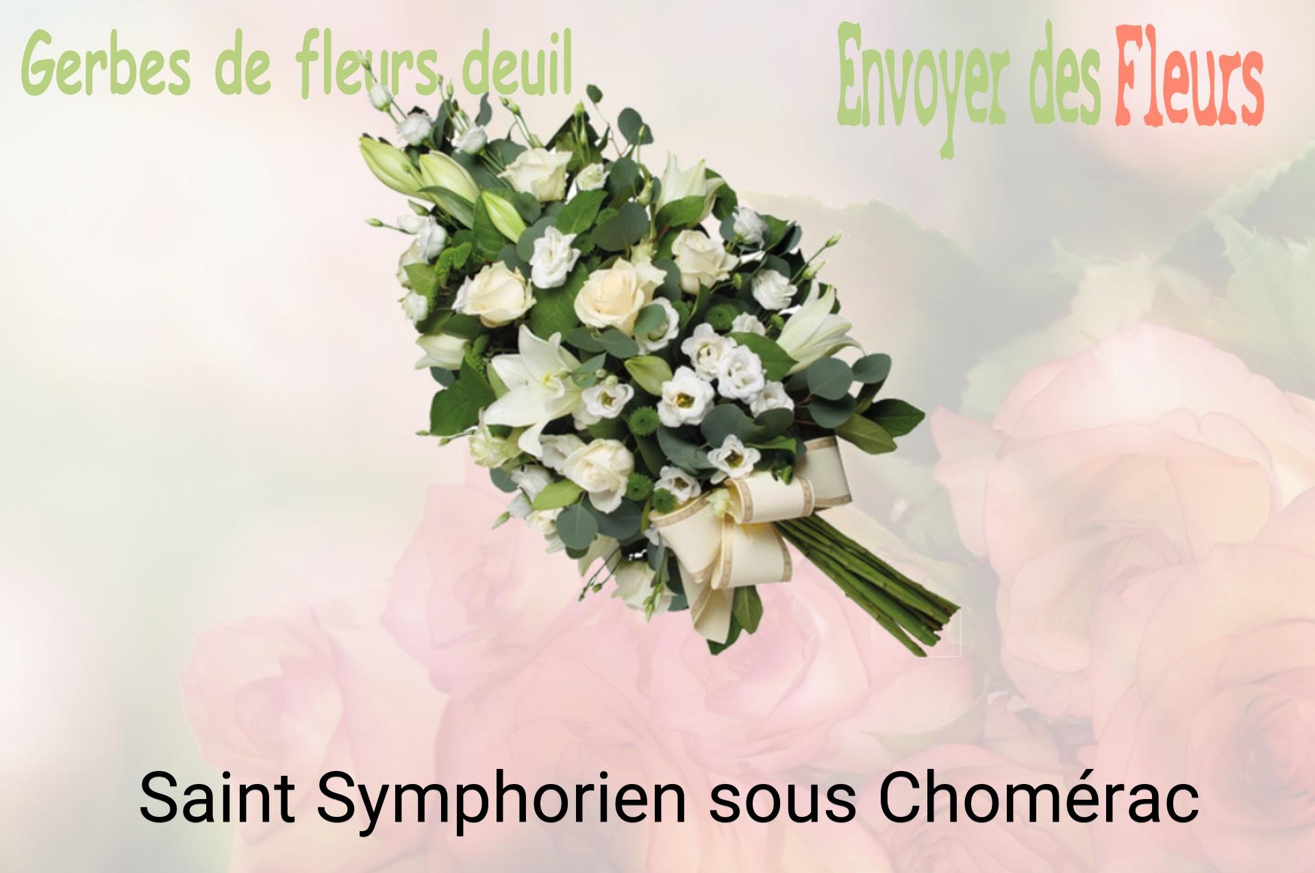 Gerbe de fleurs de deuil livrée à Saint-Symphorien-sous-Chomérac